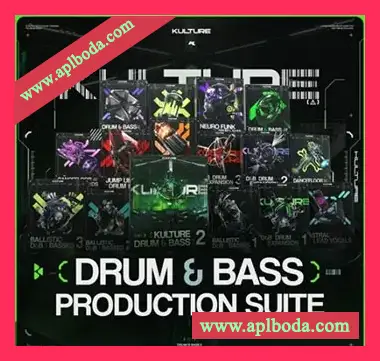 [鼓打贝斯素材Serum预置Vital预置]KULTURE Drum and Bass Production Suite [WAV, MiDi]（5.35Gb）