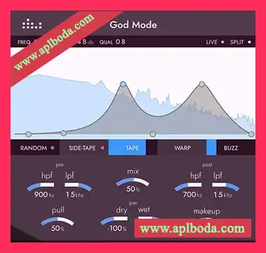[多频段失真效果器插件]Denise Audio God Mode v1.2.0.2024 v1.0.0.2023 Regged [WiN, MacOSX]（66Mb）