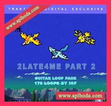 [陷阱吉他采样]TrakTrain 2Late4Me Part 2 Guitar Loop Pack by IOF [WAV]（730Mb）