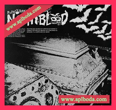 [Trap陷阱鼓组素材FL混音预置FL模板]MVRKY NIGHTBLOOD Drum Kit [WAV, MiDi]（213Mb）