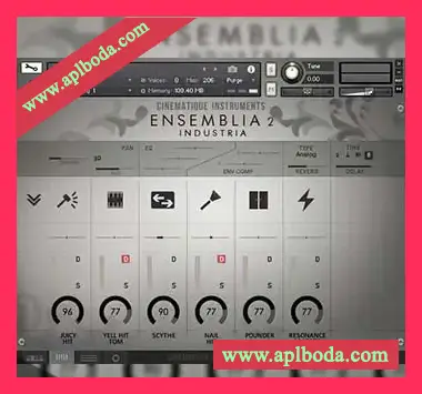 [影视打击音源]Cinematique Instruments Ensemblia 2 Industria [KONTAKT]（136Mb）
