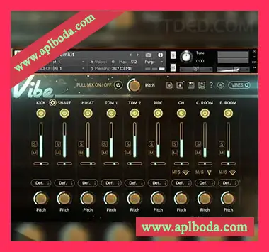 [鼓组音源]Strezov Sampling VIBE Instant Drumkit [KONTAKT]（11Gb）