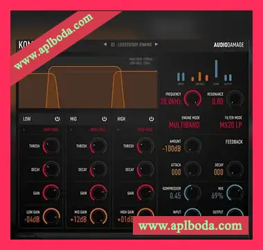 [多段失真-音频工具插件]Audio Damage AD037 Kombinat Tri v3.0.6 [WiN, MacOSX]（14Mb）