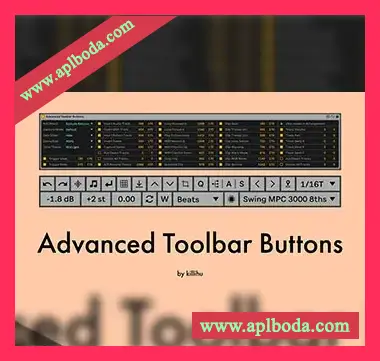 [Max for Live]killihu Advanced Toolbar Buttons Plugin for Ableton Live（131Kb）