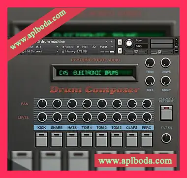 Rhythmic Robot Audio CX5 Drum Machine [KONTAKT]（3Mb）