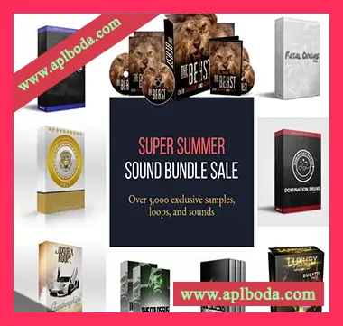 [嘻哈说唱陷阱综合素材包]Super Producer Sounds Super Summer Sound Bundle [WAV, MiDi]（9.69Gb）