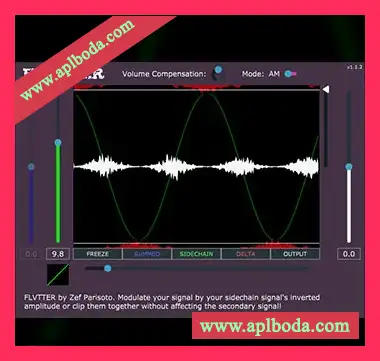 [失真效果器插件]Zef Parisoto FLVTTER Audio Effect Plug-In v1.1.6 [WiN, MacOSX]（33Mb）