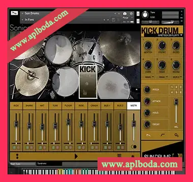 [鼓组音源]Soniccouture Sun Drums [KONTAKT]（8Gb）