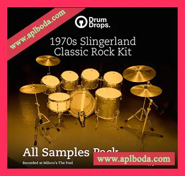 [流行摇滚鼓组素材]DrumDrops 1970s Slingerland Classic Rock Kit All Samples Pack [多格式]（5.71Gb）