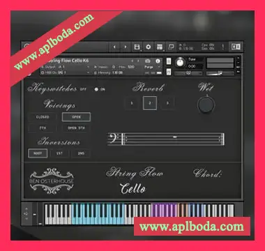 [大提琴音源]Ben Osterhouse String Flow Cello v1.3.1 [KONTAKT]（950Mb）