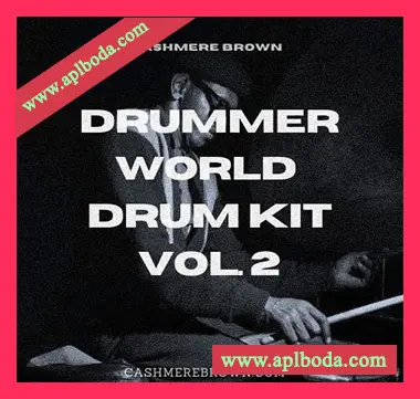 [嘻哈RnB雷击顿鼓组素材]Cashmere Brown Drummer World Drum Kit Vol.2 [WAV, MiDi]（73Mb）
