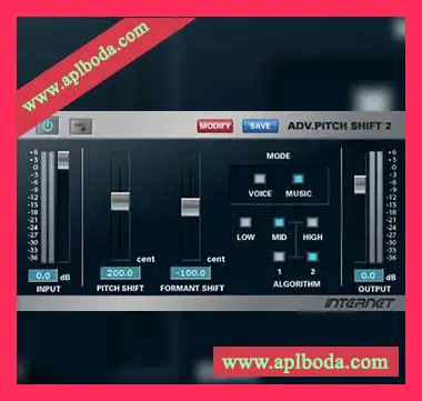 [音调移位效果器插件]Internet AdvPitchShift2 v2.01.3 [WiN]（3Mb）