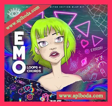 [嘻哈说唱采样]!llmind Blap Kits EMO Loops and Chords Volume 1 (Limited Edition Pack) [WAV]（193Mb）