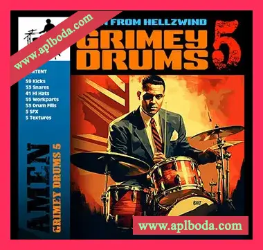 [灵魂RnB采样]Boom Bap Labs Amen Grimey Drums 5 [WAV]（105Mb）