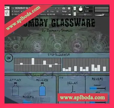 [玻璃器具打击乐音源]Insanity Samples Bombay Glassware [KONTAKT]（235Mb）
