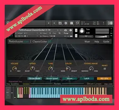 [原声尼龙吉他指弹音源]Pettinhouse Classic Guitar v2.1 [KONTAKT]（1.1Gb）
