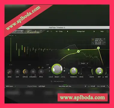 [延迟效果器插件]FabFilter Timeless 3 v3.0.0 Patched v3.0.0 [WiN, MacOSX]（43Mb）