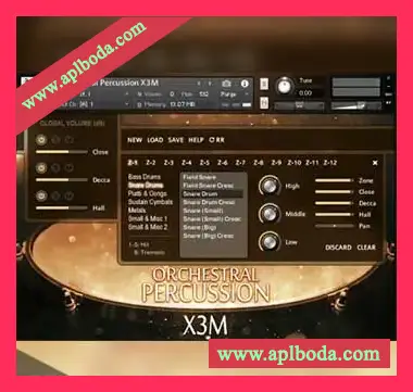 [管弦乐队打击乐器音源]Strezov Sampling Orchestral Percussion X3M [KONTAKT]（11.32Gb）
