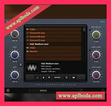 [卷积混响效果插件]Mellowmuse IR1A v4.1 [WiN, MacOSX]（36Mb）