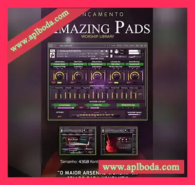 [PAD多乐器综合铺底音源]Sample Line Amazing Pads [KONTAKT]（34.99Gb）