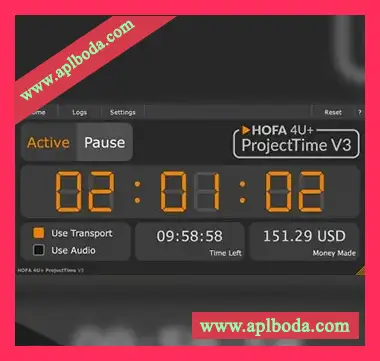 [DAW工作时间跟踪插件]HOFA 4U+ ProjectTime v3.0.3 [WiN]（6.5Mb）