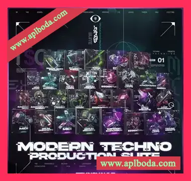 [泰克诺舞曲素材Serum预置Vital预置Sylenth1预置FL模板]Teknovault Modern Techno Production Suite [WAV, MiDi]（8.47Gb）
