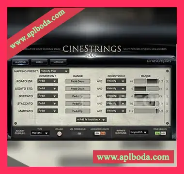 [影视独奏弦乐音源]Cinesamples CineStrings Solo v1.3 [KONTAKT]（46.41Gb）