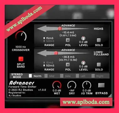 [延迟补偿时间对准工具]Raising Jake Studios Advancer v1.0.2 [WiN, MacOSX]（17Mb）