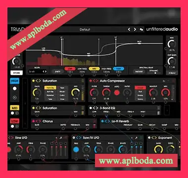 [模块引擎多频段处理插件]Unfiltered Audio TRIAD v1.0.0 [WiN]（13Mb）