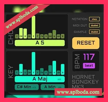 [实时调性和弦检测]HoRNet SongKey MKIII v3.0.2 [WiN, MacOSX]（14Mb）