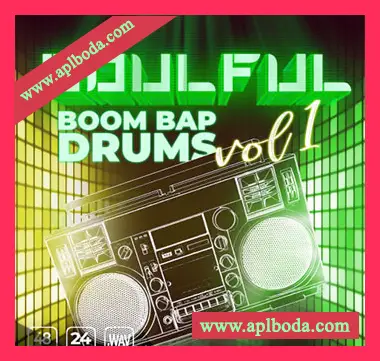 [嘻哈说唱BoomBap鼓组采样]Epic Stock Media Soulful Boom Bap Drums Vol.1 [WAV]（20Mb）