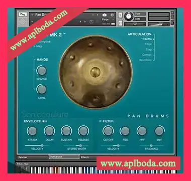 [手碟音源]Soniccouture Pan Drums v1.1.0 [KONTAKT]（3.31Gb）