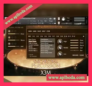 [管弦乐队打击乐器音源]Strezov Sampling Orchestral Percussion X3M [KONTAKT]（11.32Gb）