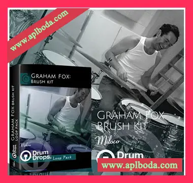 [爵士布鲁斯鼓组采样]DrumDrops Graham Fox Brush Kit [WAV]（6.92Gb）