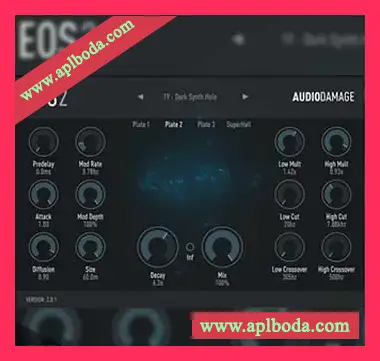 [混响插件]Audio Damage AD034 Eos 2 v2.0.3  v2.0.4 [WiN, MacOSX]（16Mb）