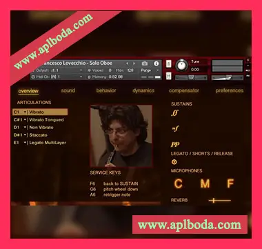 [双簧管独奏音源]Fluffy Audio Francesco Lovecchio Solo Oboe [KONTAKT]（4.06Gb）