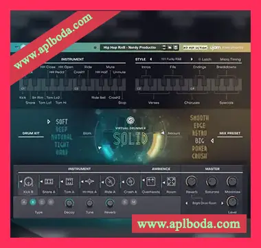 [Reason虚拟鼓手适多种风格]UJAM Virtual Drummer Solid v2.4.1 [WiN]（914Mb）