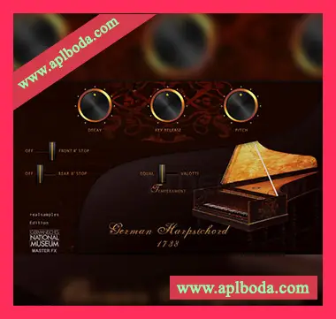 [德国大键琴音源Halion扩展]realsamples German Harpsichord 1738（2.66Gb）