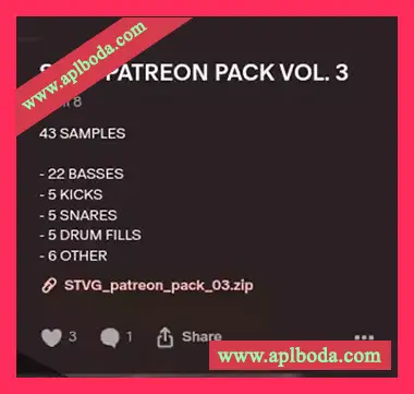 [回响重拍采样]STVG Patreon Pack Vol.3 [WAV]（27Mb）