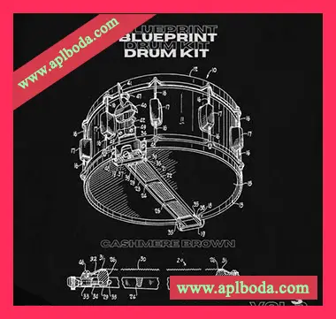 [灵魂陷阱鼓组采样]Cashmere Brown Blueprint Drum Kit Vol.3 [WAV]（118Mb）