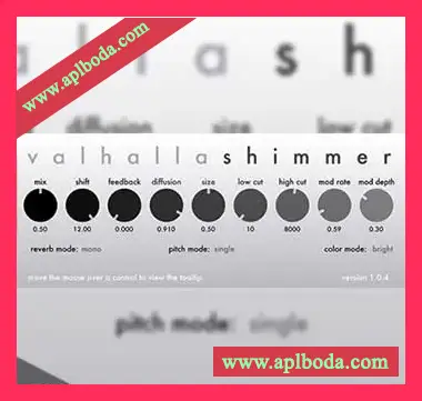 [混响插件]Valhalla DSP ValhallaShimmer v1.0.4 v1.2.2 [WiN, MacOSX]（16Mb）