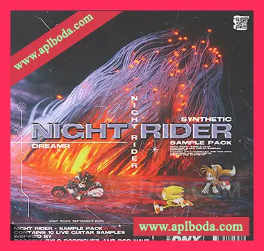 [氛围嘻哈吉他采样]Synthetic x Dreamprod Night Rider Sample Pack (10) Guitar Samples [WAV]（516Mb）