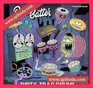 [陷阱鼓组采样]Beat Batter Dirty Trap Drums [WAV]（162Mb）