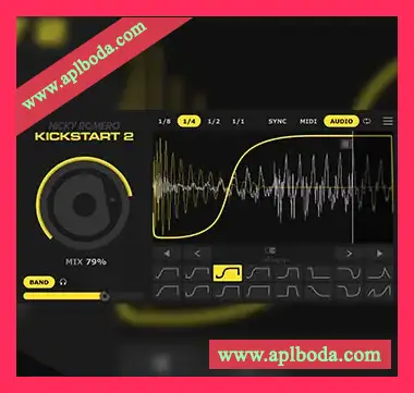 [底鼓低音混音侧链压缩器]Nicky Romero Kickstart 2 v2.0.6 [WiN]（12Mb）