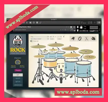 [摇滚鼓组音源]Robot Dog Drums Rock v1.0.0 [KONTAKT]（12Gb）