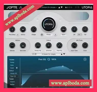 [频谱混响效果器插件]Plugin Alliance ADPTR Utopia v1.0.0 [MacOSX]（41Mb）