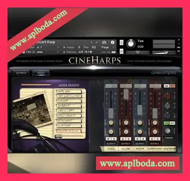 [影视管弦乐竖琴音源]Cinesamples CineHarps v1.1 [KONTAKT]（10.86Gb）