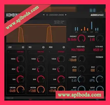 [多段失真-音频工具插件]Audio Damage AD037 Kombinat Tri v3.0.3 WiN-OSX RETAiL（15Mb）