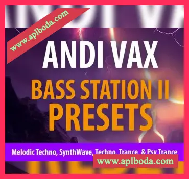 [Andi Vax BASS STATION II预置迷幻舞曲合成波]Andi Vax Andi Vax “BASS STATION II Bank” 118 Presets（106Mb）