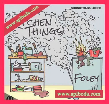 [厨房用品锅碗瓢盆打击乐FX采样]Soundtrack Loops Foley V1 Kitchen Things SFX [WAV]（97Mb）